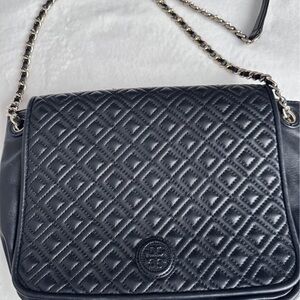 Tory Burch Black Quilted Shoulder Bag